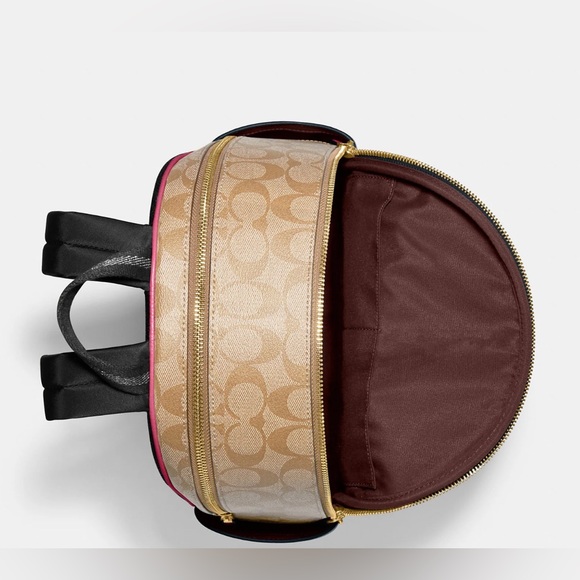 NWT Coach Court Backpack In Signature Canvas— “Barbie” Pink - Picture 3 of 7